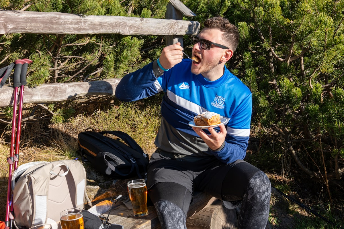 Homme actif et alimentation saine